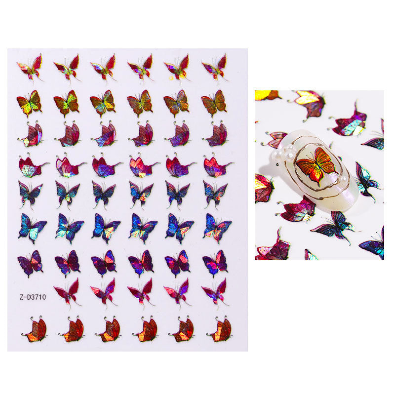 Butterfly Holographic Nail Art Decoration Stickers - NSI Australia