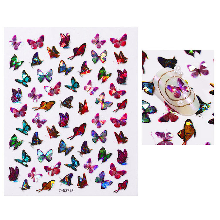 Butterfly Holographic Nail Art Decoration Stickers - NSI Australia