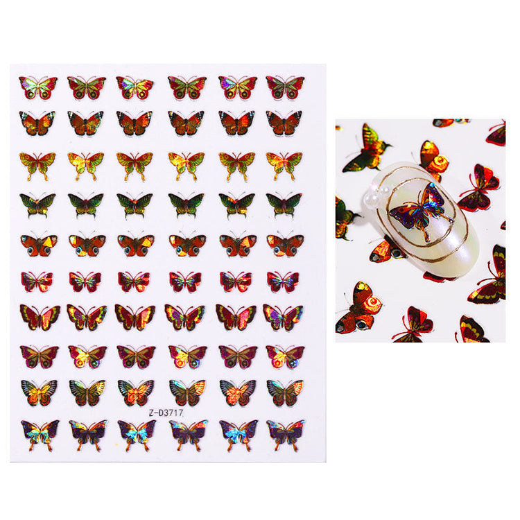 Butterfly Holographic Nail Art Decoration Stickers - NSI Australia