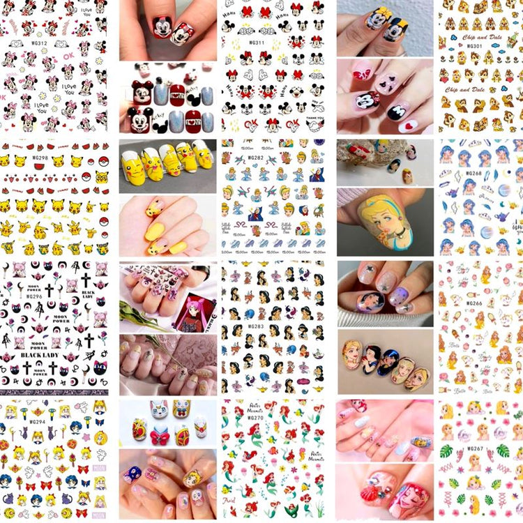 CARTOON Nail Art Stickers - NSI Australia