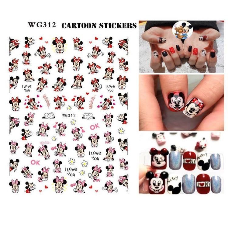 CARTOON Nail Art Stickers - NSI Australia