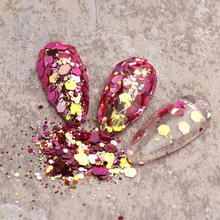 Chameleon Sequins Mix Colours Nail Art Tray - NSI Australia