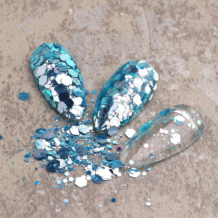 Chameleon Sequins Mix Colours Nail Art Tray - NSI Australia