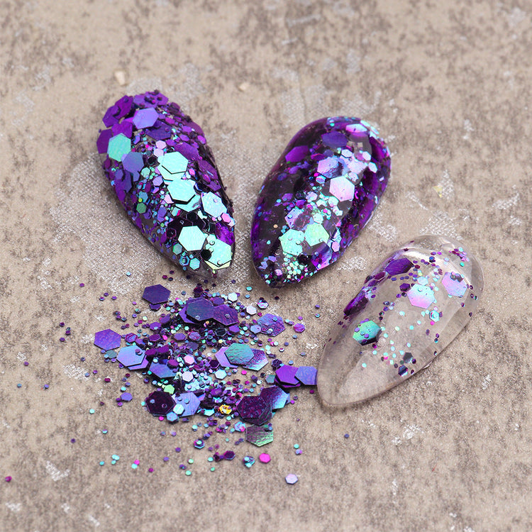 Chameleon Sequins Mix Colours Nail Art Tray - NSI Australia