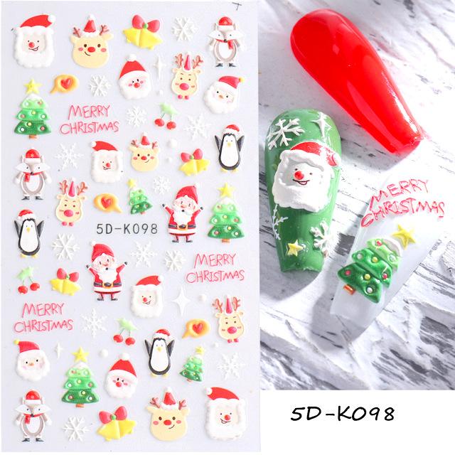 Christmas 5D Nail Art Stickers - NSI Australia