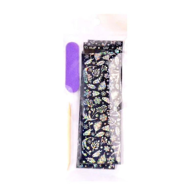 Christmas Decoration Nail Transfer Foils 4pcs Bag - NSI Australia