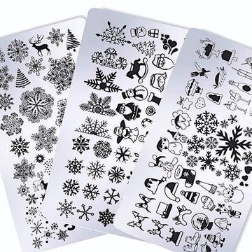 Christmas Nail Art Stamping Plates - NSI Australia
