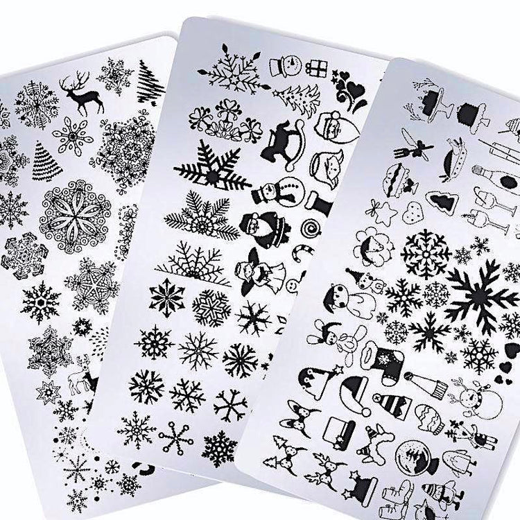 Christmas Nail Art Stamping Plates - NSI Australia
