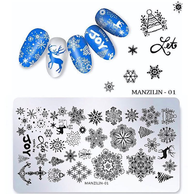 Christmas Nail Art Stamping Plates - NSI Australia