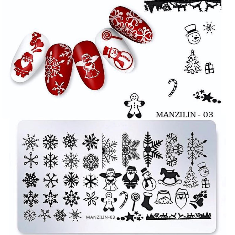 Christmas Nail Art Stamping Plates - NSI Australia