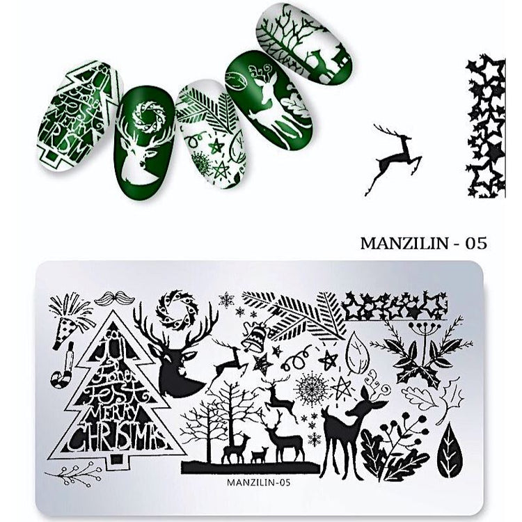 Christmas Nail Art Stamping Plates - NSI Australia