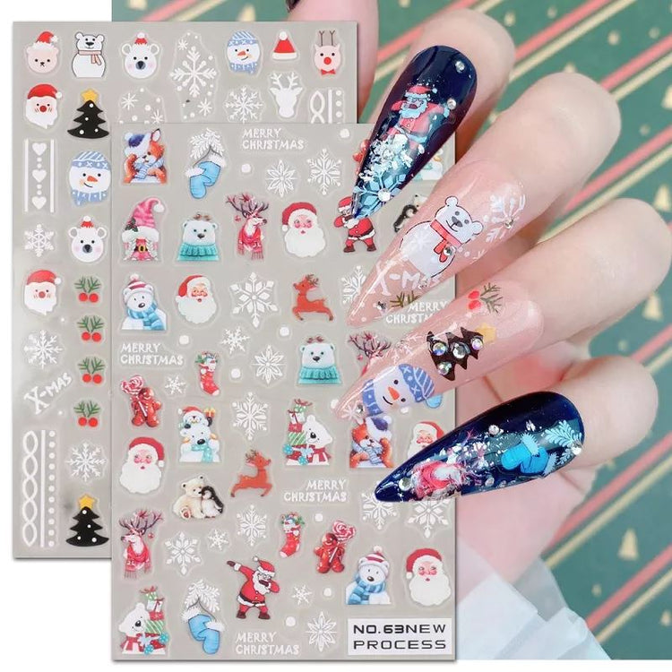 Christmas Nail Art Stickers - NSI Australia