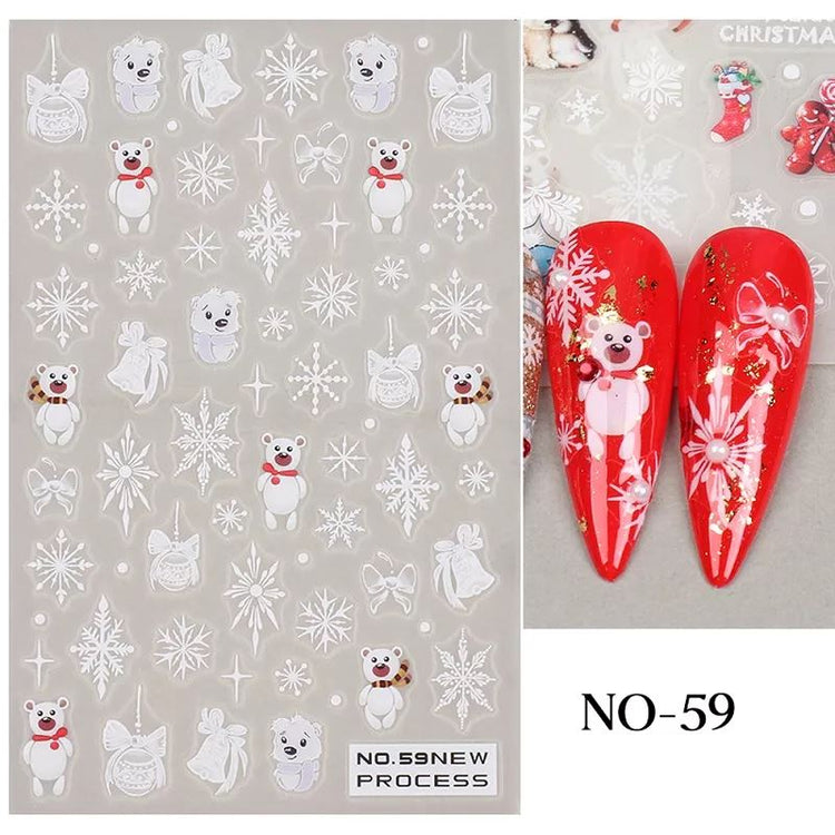 Christmas Nail Art Stickers - NSI Australia