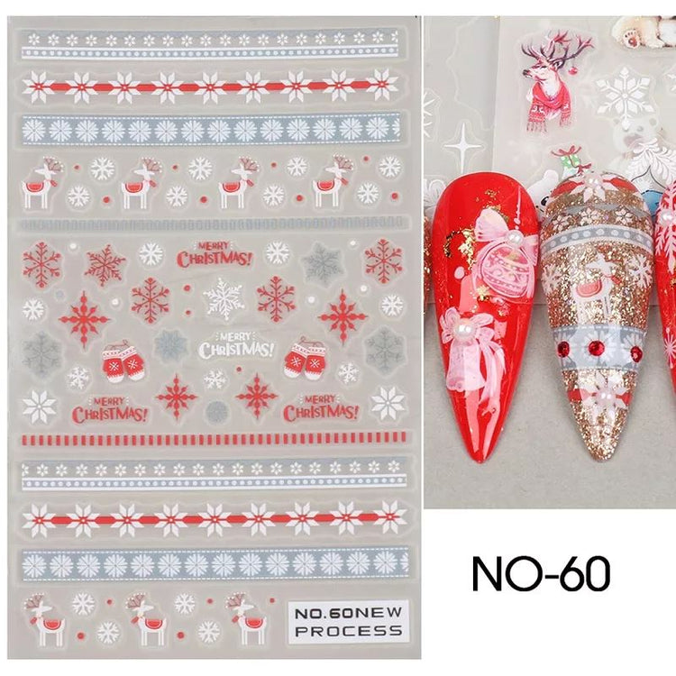 Christmas Nail Art Stickers - NSI Australia