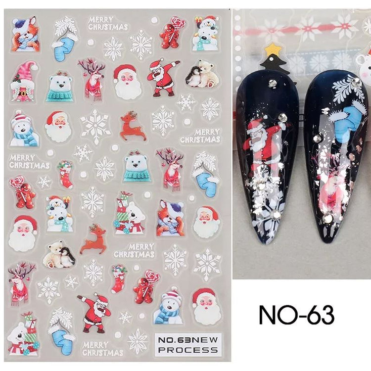 Christmas Nail Art Stickers - NSI Australia