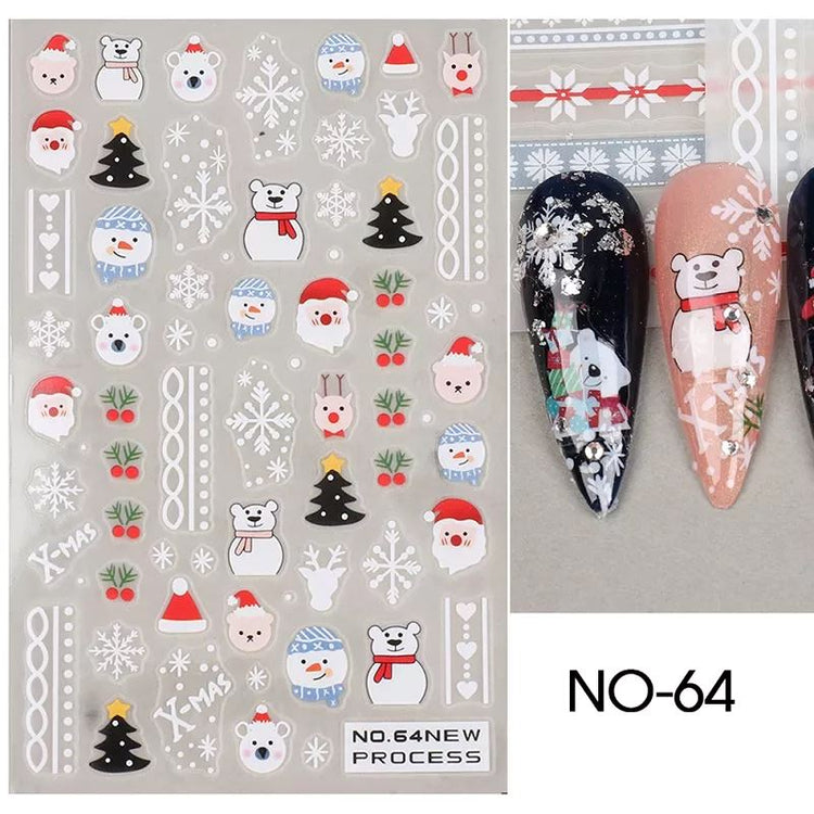 Christmas Nail Art Stickers - NSI Australia