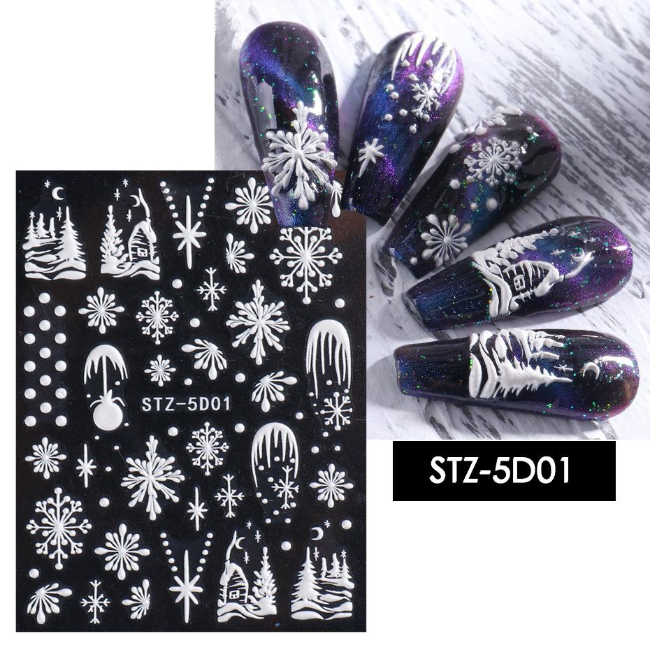 10 Sheets Christmas Nail Art Stickers Decals, 3D Self-Adhesive Nail Stickers  with Snowflake Santa Claus Snowman Elk Bell Christmas Tree Nail Deisgn for  Women Girls Christams Nail Decorations - Walmart.com