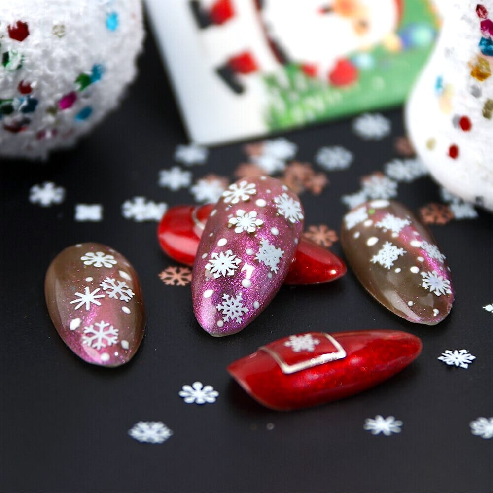 Christmas Snowflakes Stars 3D Nail Art Decoration - NSI Australia