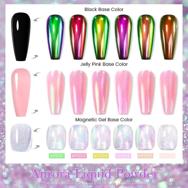 Chrome Aurora Nail Polish Born Pretty - NSI Australia