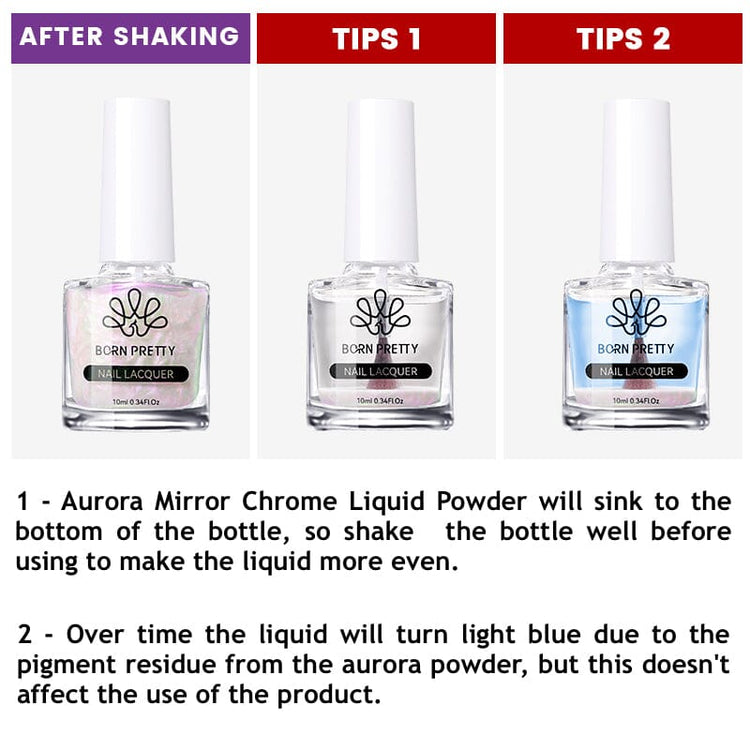 Chrome Aurora Nail Polish Born Pretty - NSI Australia