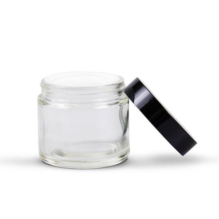 Clear Plastic Jar with Black Lid (10gm) - NSI Australia