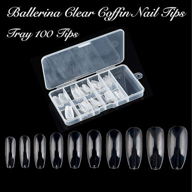 500Pcs Oval Clear Nail Tips For Acrylic Fake Nails Full Cover, 10 Sizes -  Imported Products from USA - iBhejo