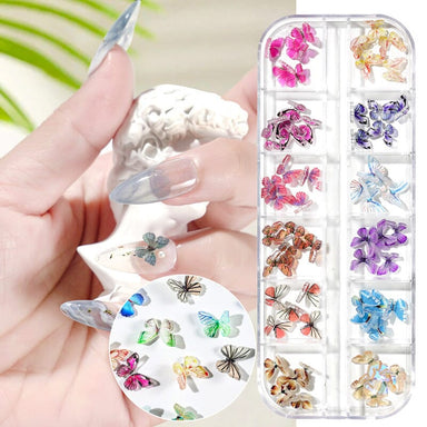 Colourful Butterfly Nail Decoration Tray - NSI Australia