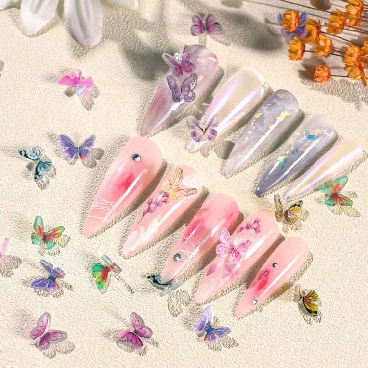Colourful Butterfly Nail Decoration Tray - NSI Australia