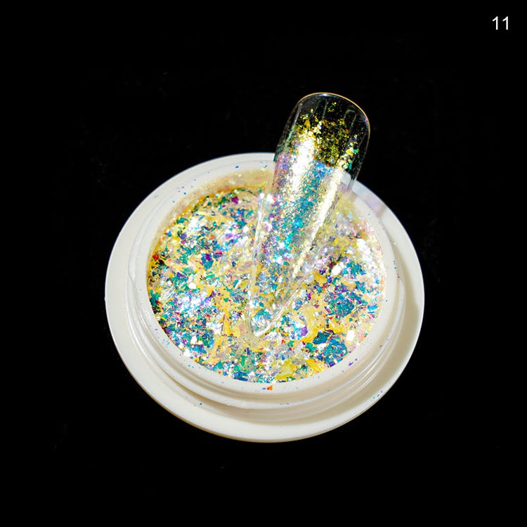 Colourful Nail Art Glitter Iridescent Flakes Sequins - NSI Australia