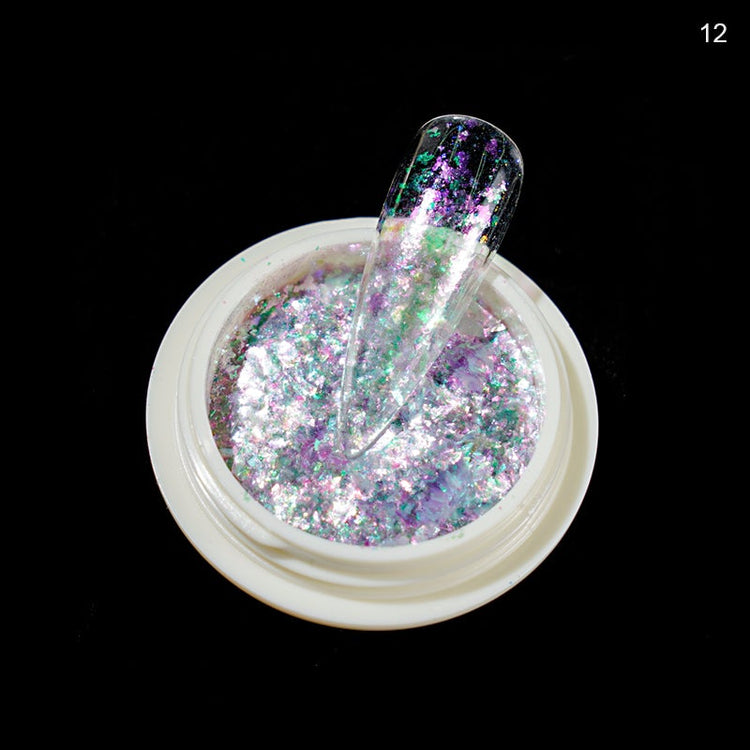 Colourful Nail Art Glitter Iridescent Flakes Sequins - NSI Australia