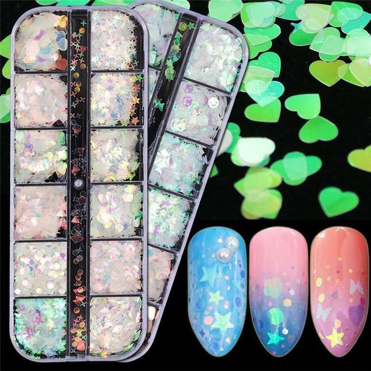 Aurora Sparkly Holographic Flakes Tray - NSI Australia