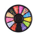 Confetti Round Dot Shape Nail Decoration Wheel - NSI Australia