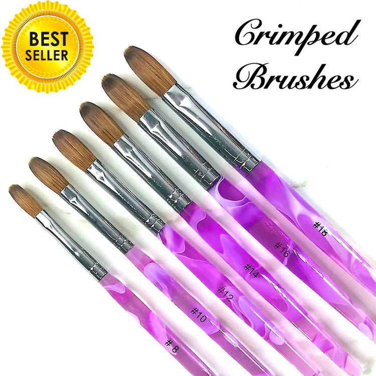Crimped Kolinsky Acrylic Brush - NSI Australia