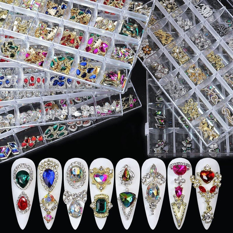 Crystal Jewellery 3D Charm 24 Grid Box - NSI Australia