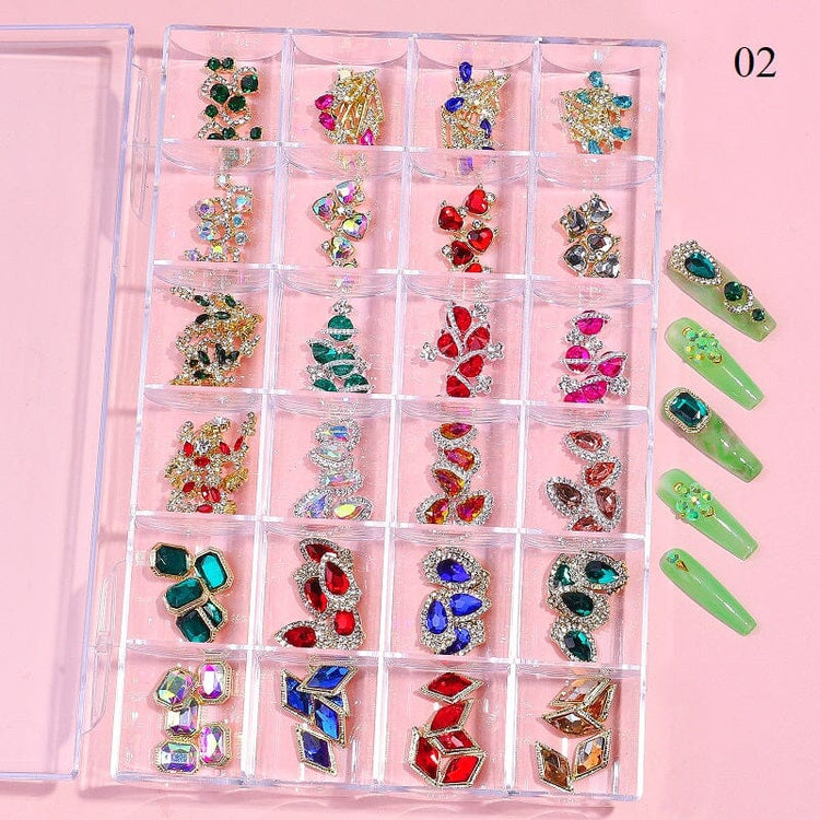Crystal Jewellery 3D Charm 24 Grid Box - NSI Australia