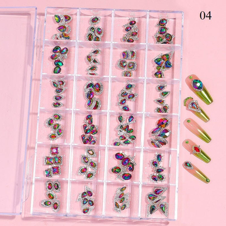 Crystal Jewellery 3D Charm 24 Grid Box - NSI Australia
