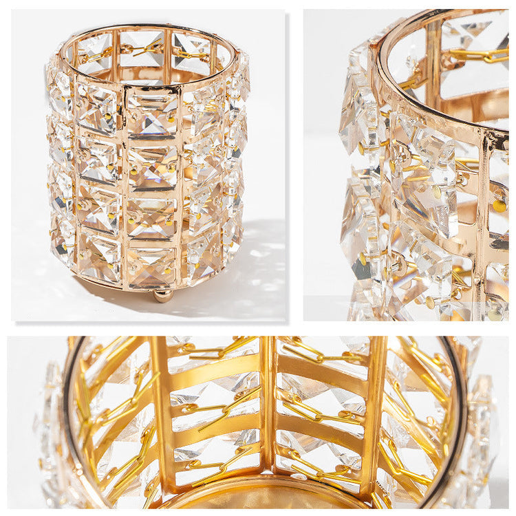 Crystal Metallic Gold Frame Storage Holder - NSI Australia
