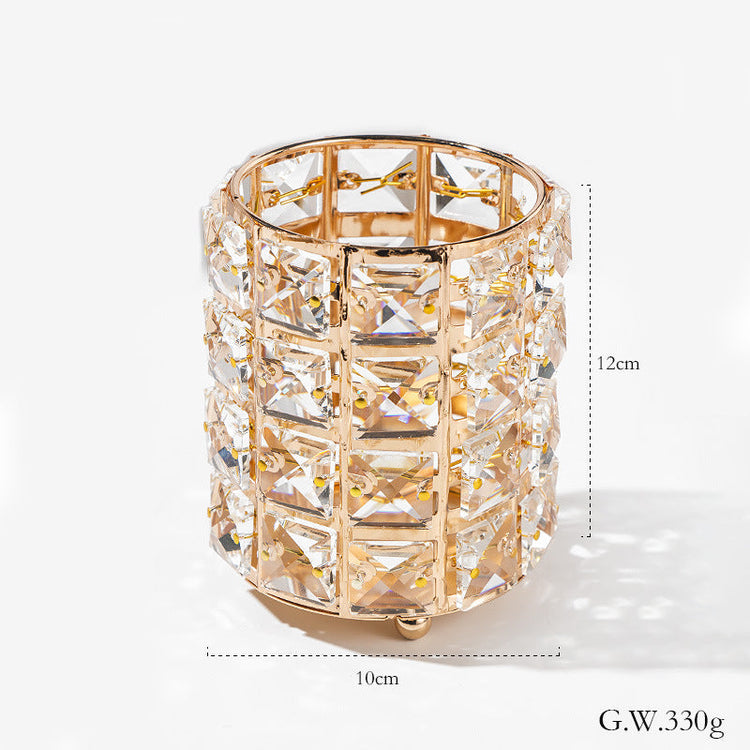 Crystal Metallic Gold Frame Storage Holder - NSI Australia