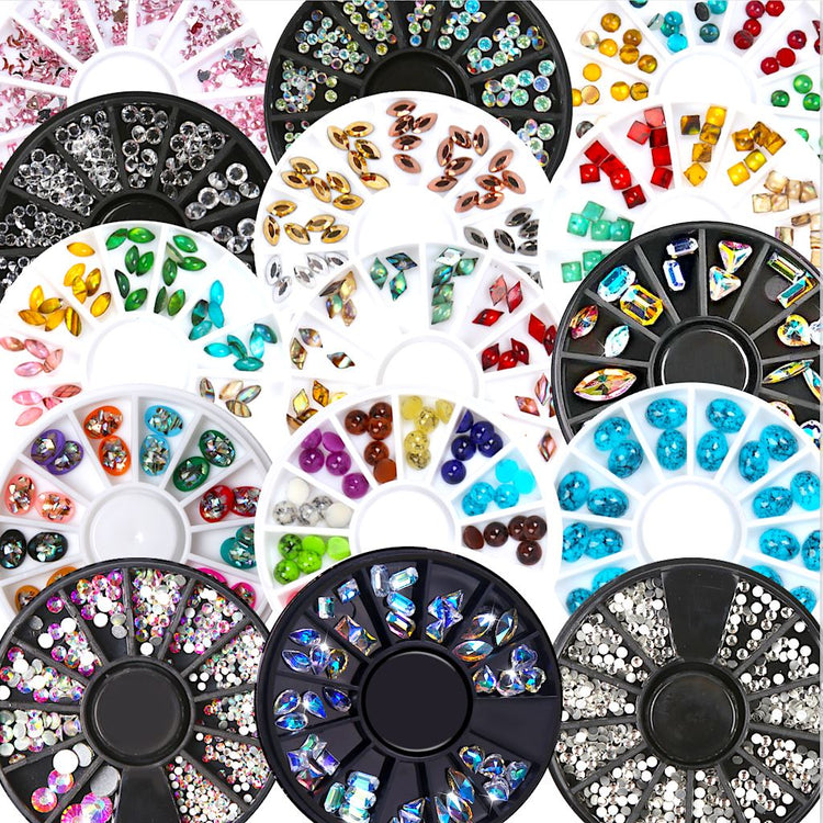 Crystals, Stones & Blings Nail Art Rhinestones Wheel - NSI Australia