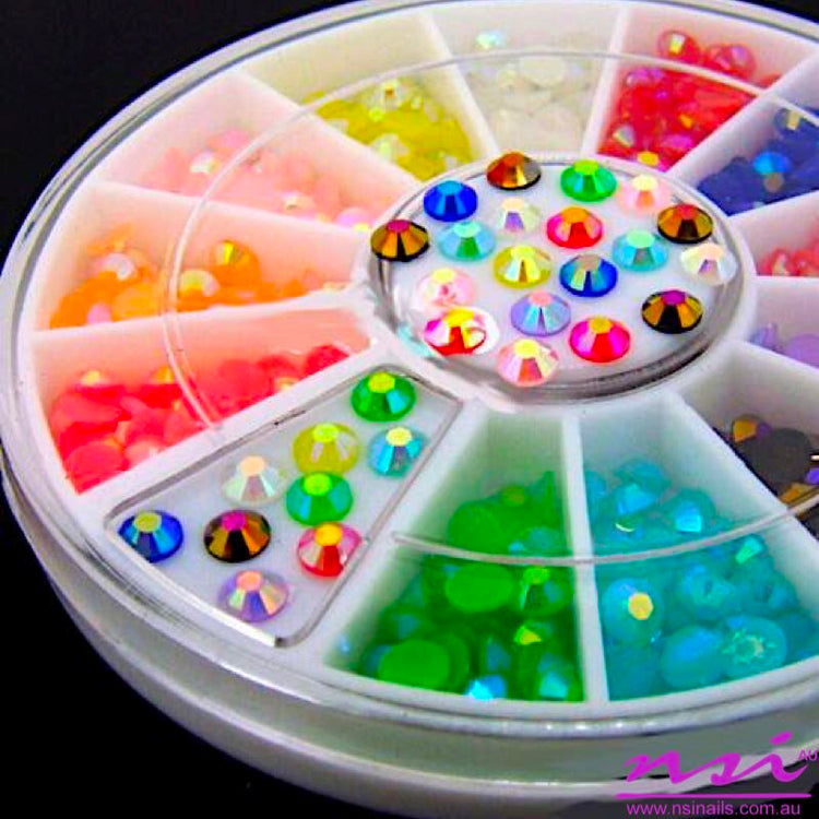 Crystals, Stones & Blings Nail Art Rhinestones Wheel - NSI Australia