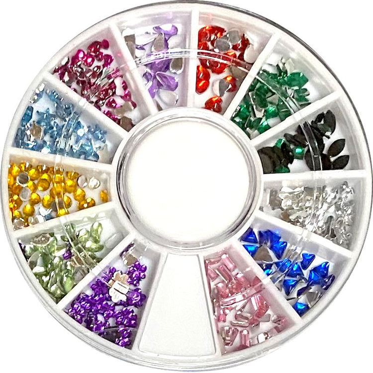 Crystals, Stones & Blings Nail Art Rhinestones Wheel - NSI Australia