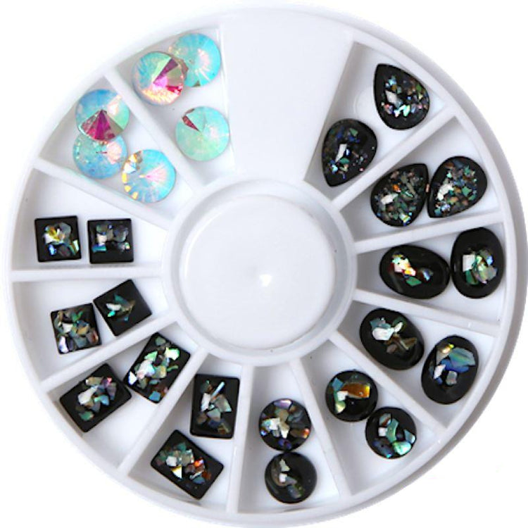 Crystals, Stones & Blings Nail Art Rhinestones Wheel - NSI Australia