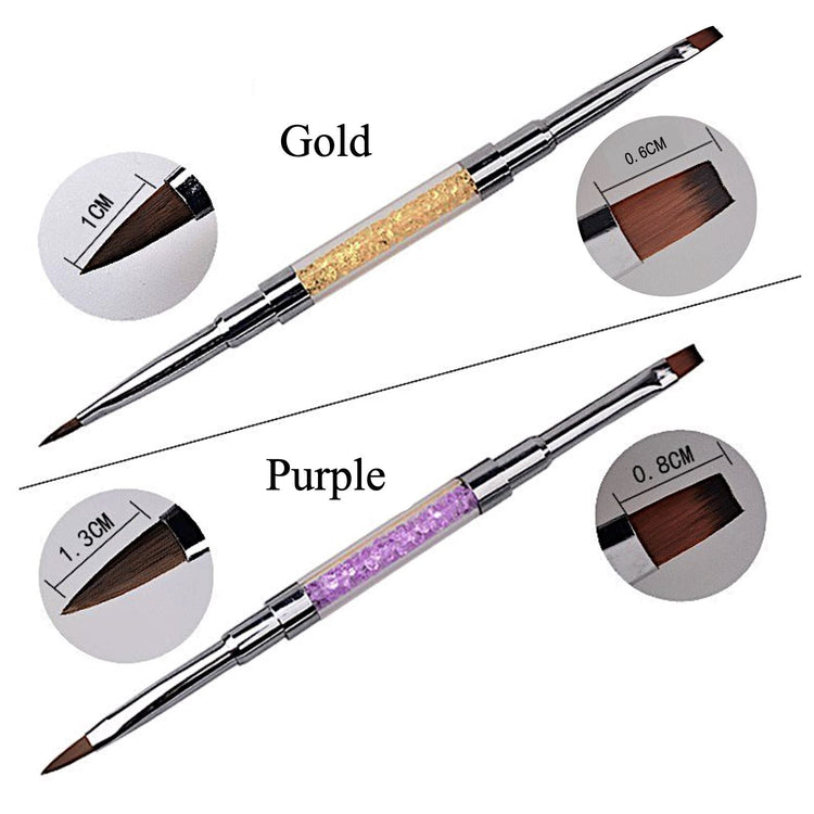 Designer Nail Art Brushes Double Ended - NSI Australia