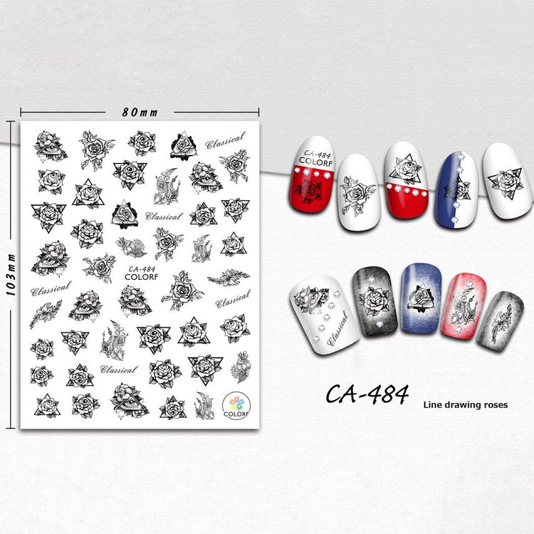 DESIGNER Nail Art Stickers - NSI Australia