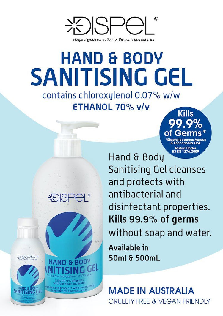 Dispel Hand & Body Sanitising Gel - NSI Australia