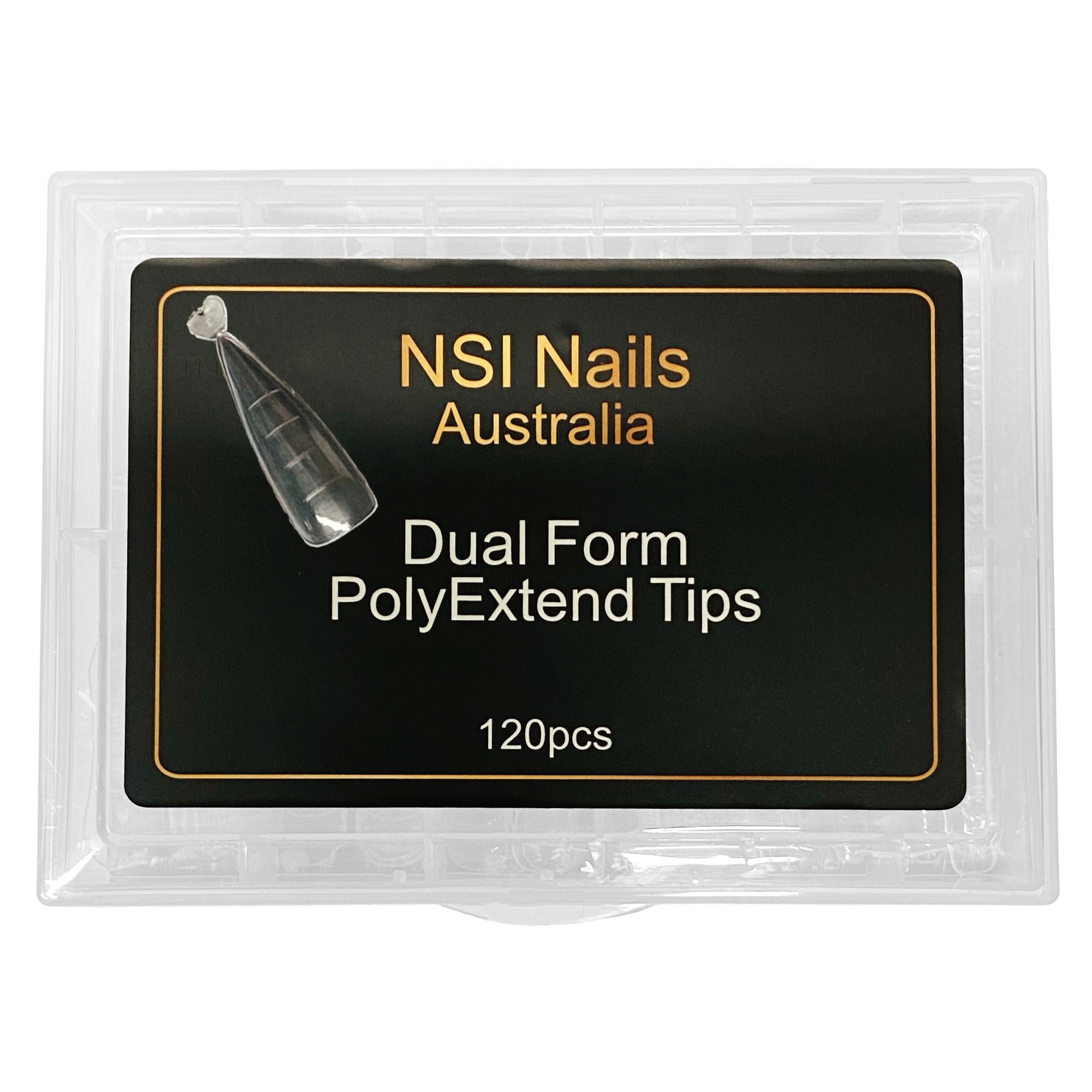 Dual Form PolyExtend Tips 120pcs - NSI Australia