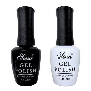 Duo Pack Gel Polish Colours Sina - Black + White - NSI Australia