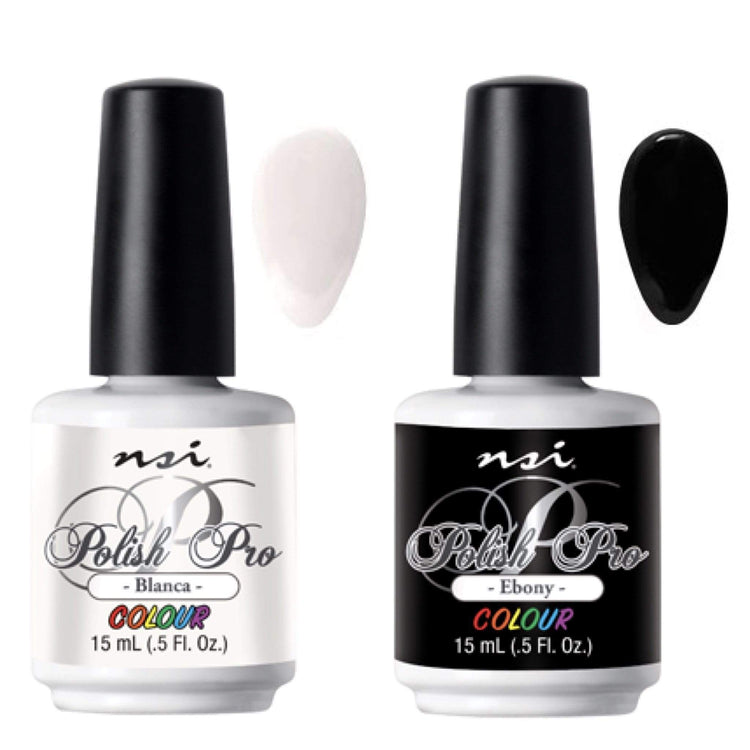 Duo Pack Polish Pro Colours - Blanca + Ebony - NSI Australia