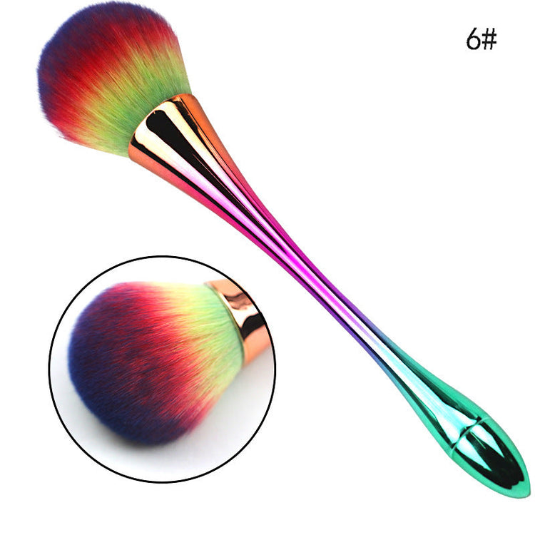 Dusting Brush Soft Hair Long Slim Metallic Handle - NSI Australia
