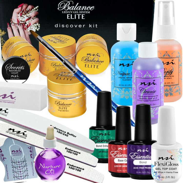 Elite Gel DISCOVER KIT - Hard Gel System - NSI Australia